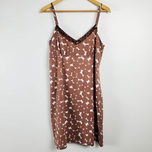 BODEN | Brown and White Dot Cotton Dress 12